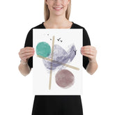 Kyler Abstract Shapes Geometric Illustration Wall Decor Matte Poster, Poster, $ 33.00, A Moment Of Now™